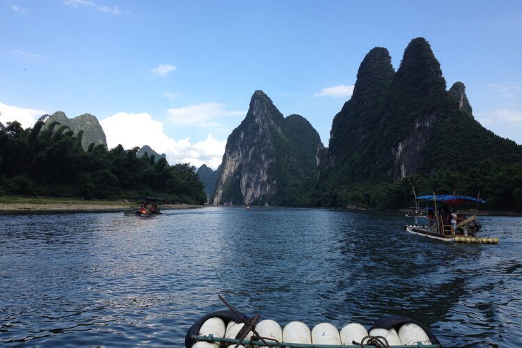 Rafting en bambou,Guilin