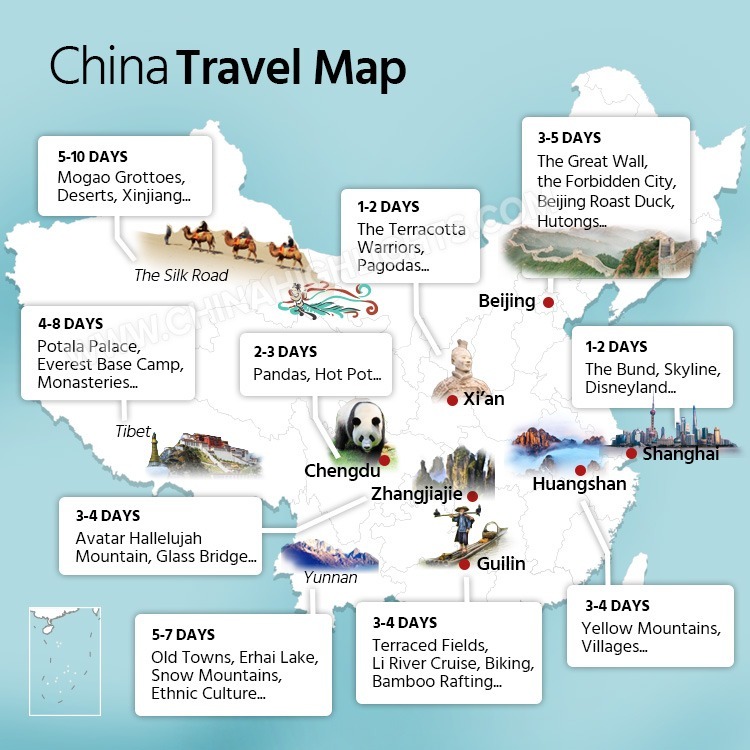 China travel map